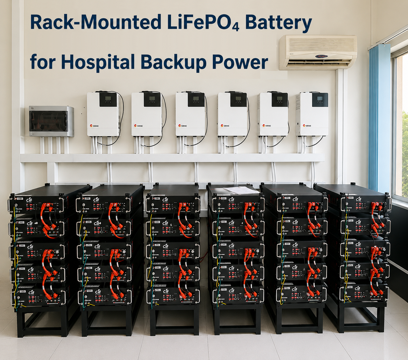 Aktueller Firmenfall über Rackmontierte LiFePO₄-Batterie für die Notstromversorgung von Krankenhäusern