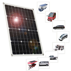 50W Semi Flexible Vehicle Mounted Solar Panel Single Crystal 18V 2.77A DC