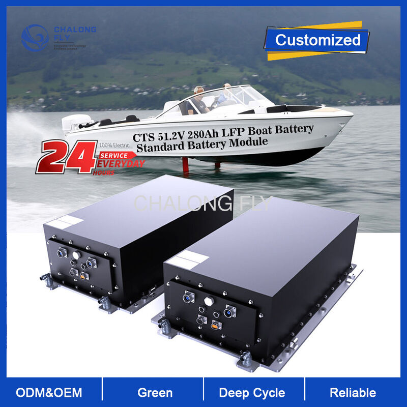 96V 300AH IP67 Waterproof Marine Lithium Battery with 6000 Cycle Life for Electric Boats and Yachts
