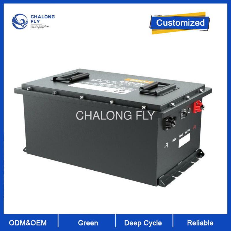 48V 190Ah LiFePO4 Golf Cart Battery with 5000+ Cycles, 9.12kWh High Capacity, and IP65 Waterproof Enclosure