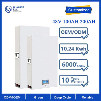 Lithium-Ion Battery For Home Solar-Energie-Speicher Lithium-Batterie LiFePo4 Soem-ODM wieder aufladbarer 48V 100AH 200AH 300AH