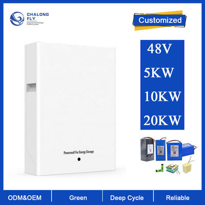 Lithium-Batterie LiFePo4 Soem-ODM 5KW 10KW Ausgangsersatzsolarenergie-Akkumulator-System des batterie-Satz-48V 100AH 200Ah