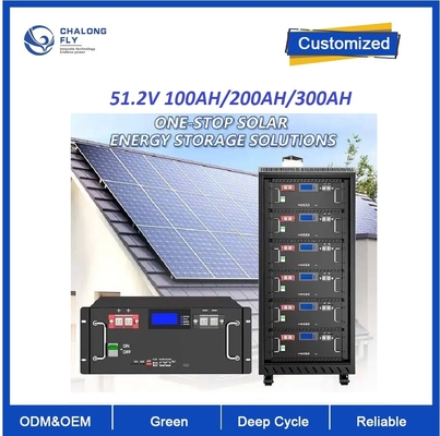 Kundengebundenes Hauptindustrielles Wohngestell des Energie-System-ESS brachte LiFePO4 Lithium Ion Battery 48v 100ah 3.2V ESS an