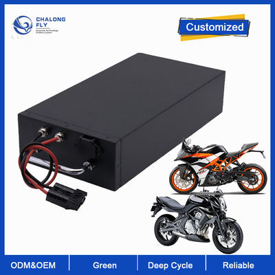 LiFePO4 Lithiumbatterie 60V 72V 30AH 40AH 60AH 80AH 120AH OEM ODM Lithiumbatteriepakete für E-Bike / Motorrad / Rollstuhl