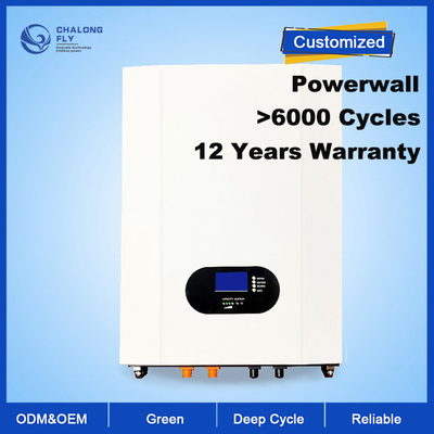 Lithium-Batterie Soem-ODM LiFePO4 des an der Wand befestigten Hauptersatzwieder aufladbare 5kwh 7kwh 10kwh Lithium-Batterie-Sätze batterie-Satzes