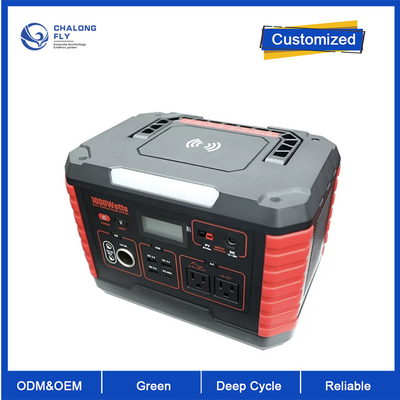 Lithium-Batterie 1000W Soem-ODM lifepo4 Stromversorgungs-Solargeneratorlithium-batterie-Sätze für RV EV Kampieren im Freien
