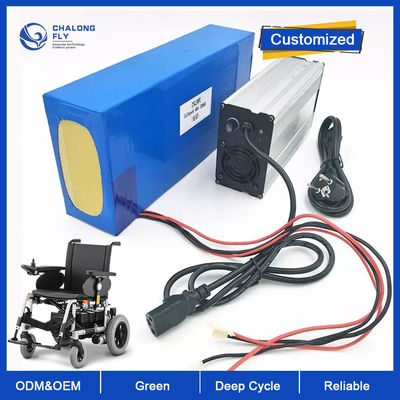 LiFePO4 Lithiumbatterie Wiederaufladbar OEM ODM 24V 36V 48V 60V 50AH 100AH Mobilität Elektroroller Lithiumbatteriepacks