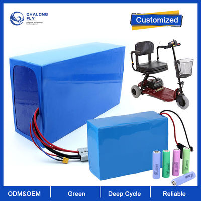 LiFePO4 Lithiumbatterie OEM ODM 24V 36V 60V 72V 30AH 60AH 80AH 120AH Lithium-Ionen-Batterie für E-Scooter/E-Rollstuhl
