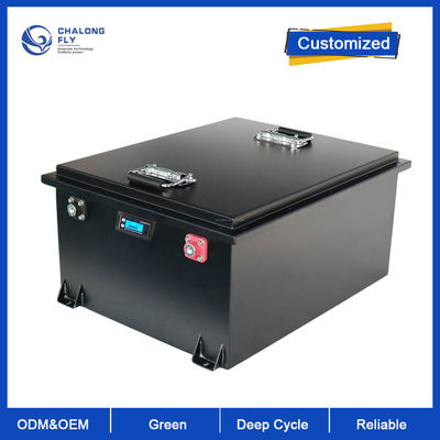 Golfmobil-Batterie-wieder aufladbare elektrische Gabelstapler-Batterie LiFePo4 Lithium-Batterie kundengebundene 48V 72V 100AH 200AH 400AH