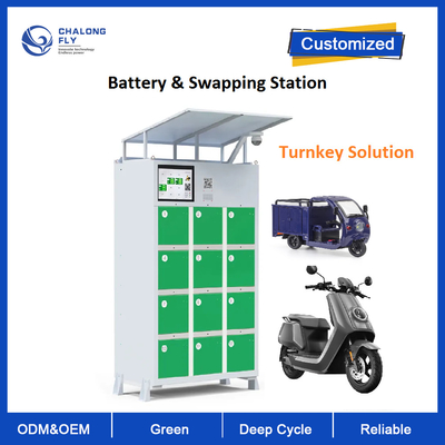 Intelligente Selbst-Aufladungsbatterie im Freien, die Stations-Kabinett für E-Fahrrad Roller-Motorrad-Rikscha-Batterie austauscht
