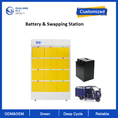 Alemeine Aufladungskabinett-Solarbatterie CLF, die Stations-Modul Ev-Roller-Motorrad Ebike austauscht