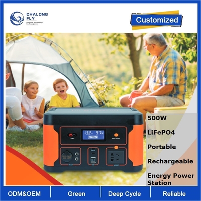 Lithium Ion Solar Battery Rechargeable Portable 500w des Energie-Kraftwerk-Lifepo4