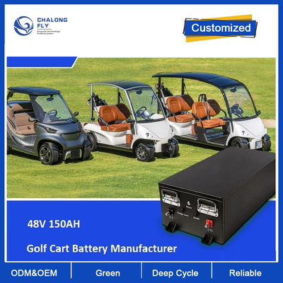 CLF OEM ODM 48V 36V 150AH LiFePO4 Lithium Batteriepacks mit CAN RS485 AGV RGV Golfwagen Roboter Motorräder Roller Auto