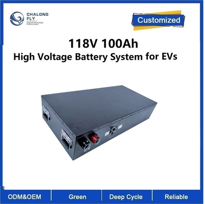 Batterie-Satz 118V 100Ah Hochspannungsder batterieanlage-Lifepo4 mit Motorradbatterie Lithium-Batterie BMS lifepo4 elektrischer