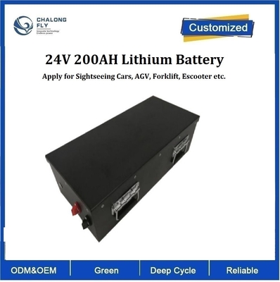 CLF OEM Power Lithium Eisen LiFePO4 200Ah 24V Lithium Batteriepakete für Sightseeing-Autos AGV Gabelstapler Roller EV Auto