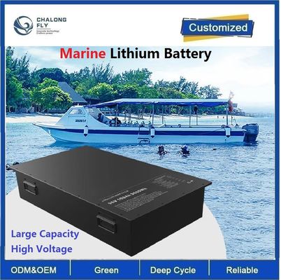 CLF OEM ODM Wasserdichter IP67 LiFePO4-Akkupack 96V 100Ah mit über 3500 Zyklen Lebensdauer für Marineboote und Elektrofahrzeuganwendungen