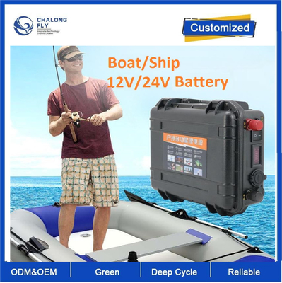CLF 12V100AH OEM ODM Lithiumbatterie Elektromotoren Sturmboot Kajak 24 Volt 200 Ampere Marine Triebbatterie