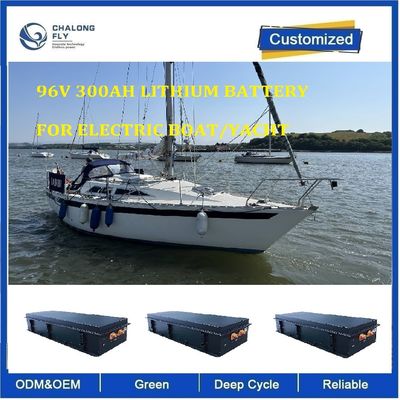 96V 300AH Marine Lithium Batterie mit IP67 Wasserdichtigkeit und Edelstahlgehäuse für Elektroboote