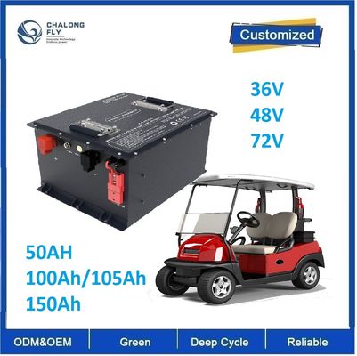 CLF OEM 48V 100Ah Golfkarrenbatterie mit Lithium-Batteriezelle der Klasse A und Lebensdauer von 4000 Zyklen
