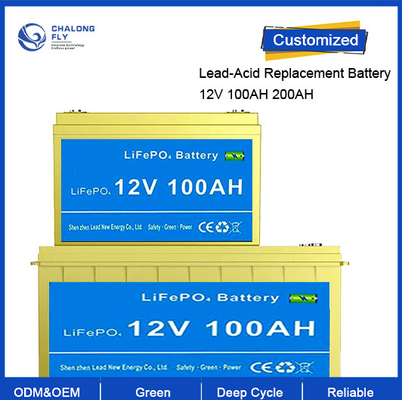 Aufladbare LiFePO4-Lithiumbatterien mit 12,8V 100Ah für den Ersatz von Blei-Säure