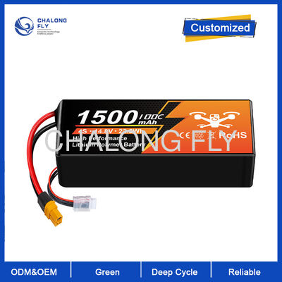 Langlebiger 2S1P 7,4V 1500mAh Lithium-Polymer-Drohnen-Akkupack mit OEM/ODM-Unterstützung