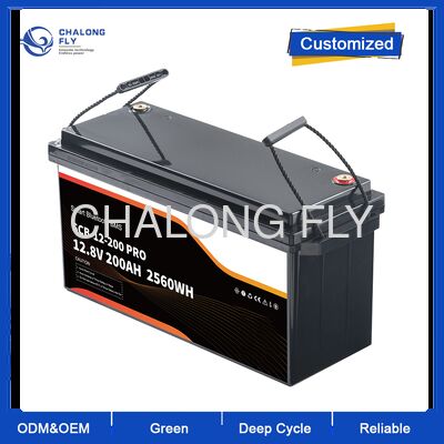 Lithium-Ionen-Batteriepackung 12V 200Ah Blei-Säure-Ersatz Großhandel OEM Blei-Säure zu Lifepo4 Batterie EU Lager