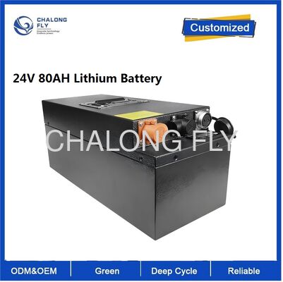CLF Quadrat Lithiumbatteriepackung 24V 80Ah Hochleistungs-Energiespeicher Lithium-Ionen externe Batterie