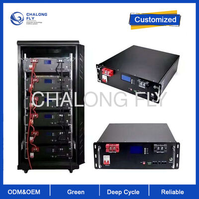 48V 200Ah Modular-Rack-montierte Li-Ionen-Batterie mit Smart BMS und stapelbarem Design für die industrielle Energiespeicherung