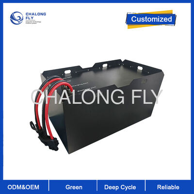 48 V 300 Ah Gabelstapler-LiFePO4-Batterie, 6000 tiefe Zyklen, hohe Energiedichte, 15,3 kWh, IP65-Traktionsnetzteil