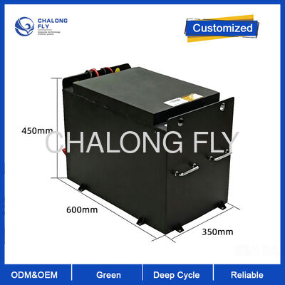 48V 400Ah Kompakte LiFePO4 Gabelstaplerbatterie 155Wh/kg Hohe Energiedichte Schlankes Design Verlängerte Betriebsdauer Industrie