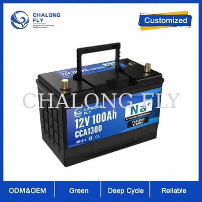 12V 40Ah H7 Natrium-Ionen Start-Stop-Batterie mit Smart BMS und 3500 Zyklen für PKW