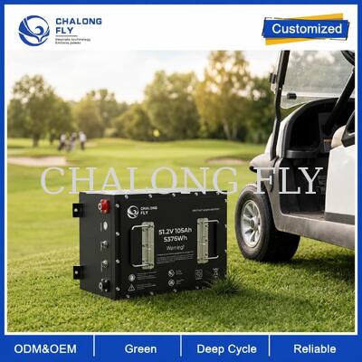 48V Hochstrom-LiFePO4-Golfcart-Batterie 105Ah und 160Ah für schwere Lasten und Bergauffahrten
